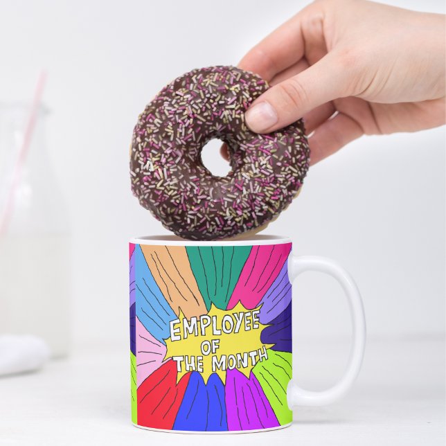 Mug Employé du mois badge patron employé étoile (Créateur téléchargé)