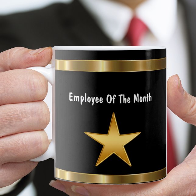 Mug Employé Élégant du Mois (Créateur téléchargé)
