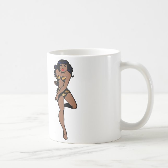 Mug empreinte de léopard africain pin up (Droite)