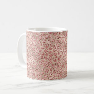Mug Empreinte de léopard de Parties scintillant doré
