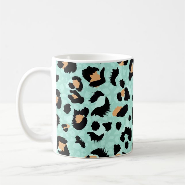 Mug Empreinte de léopard, motif animal (Gauche)