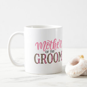 Mug Empreinte de léopard personnalisé Mère de Groom Ca