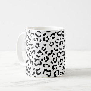 Mug Empreinte de léopard, Zones Léopard, Noir Et Blanc