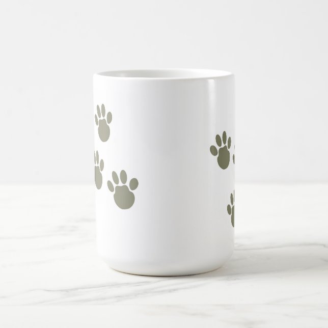Mug empreinte de pas d'animal familier (Centre)