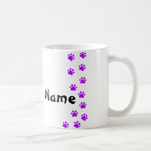 Mug Empreinte de patte - ajoutez votre propre nom