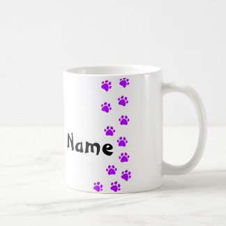 Mug Empreinte de patte - ajoutez votre propre nom
