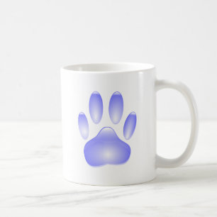 Mug Empreinte de patte de chien de verre