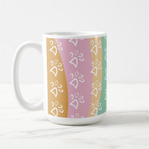 Mug Empreinte de patte de rétro animal en marbre groov