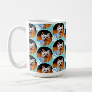 Mug Empreinte de patte photo pour animaux de compagnie