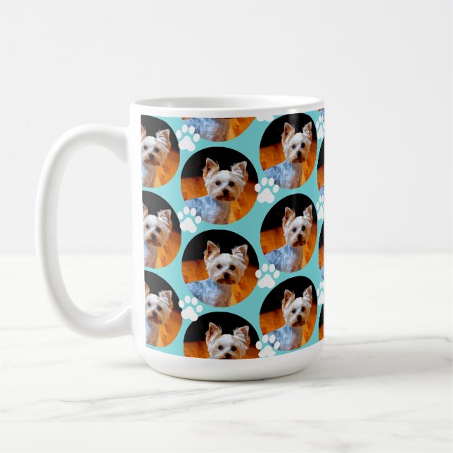 Mug Empreinte de patte photo pour animaux de compagnie (Gauche)