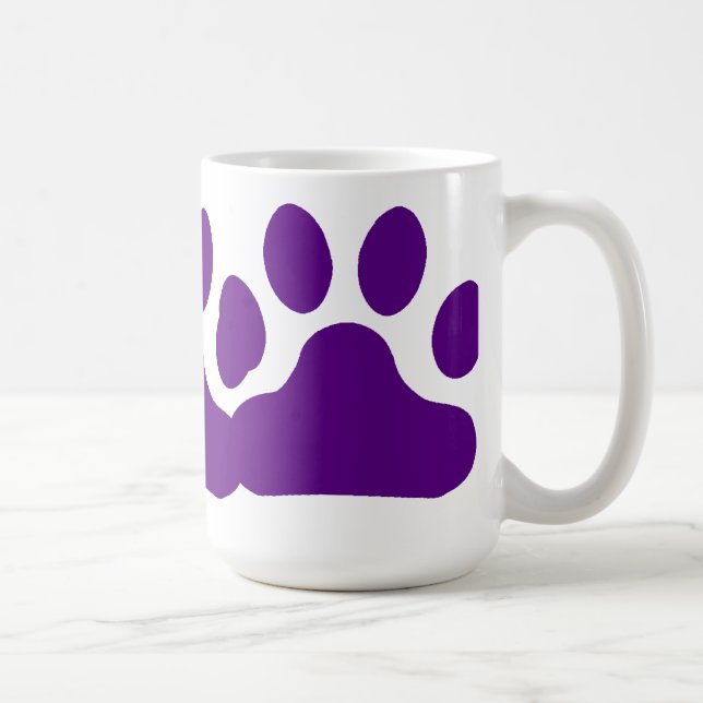 Mug Empreinte de patte pourpre (Droite)