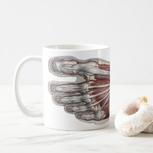 Mug Empreinte de podologie d'anatomie humaine vintage 