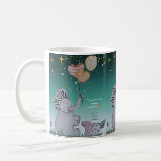 Mug Empreinte "Eleze Elephant & Polka Hen" Boganhues (Gauche)