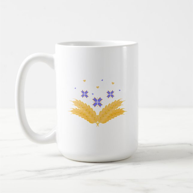 Mug Empreinte ukrainienne - broderie et grain (Gauche)