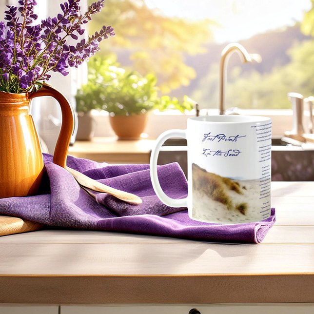 Mug empreintes dans le sable (Créateur téléchargé)