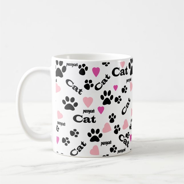 Mug Empreintes de chat (Gauche)