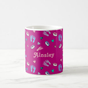 Mug Empreintes de nouveau-né Binkés et ID motif