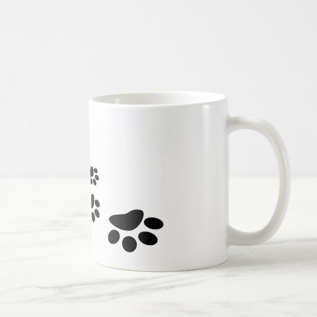 Mug Empreintes de pas de chien (Droite)