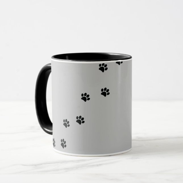 Mug Empreintes de pattes (Devant gauche)