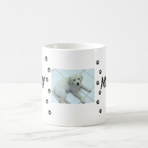 Mug Empreintes de pattes avec la photo et le nom de l'