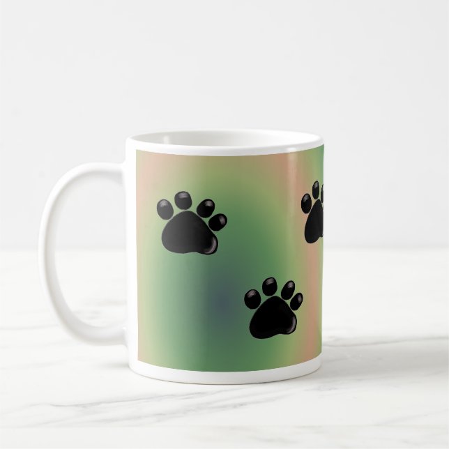 Mug Empreintes de pattes de chien (Gauche)