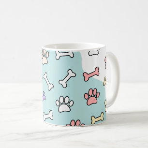 Mug Empreintes de pattes De Chien Et Motif D'Art Des O
