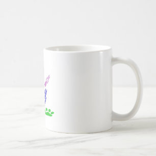 Mug Empreintes de pattes de chiens avec Pois