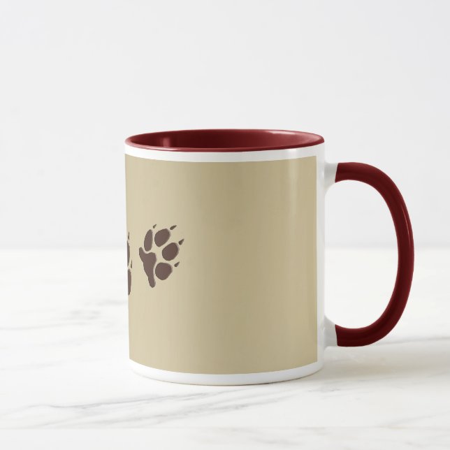 Mug Empreintes de pattes de loup (Droite)