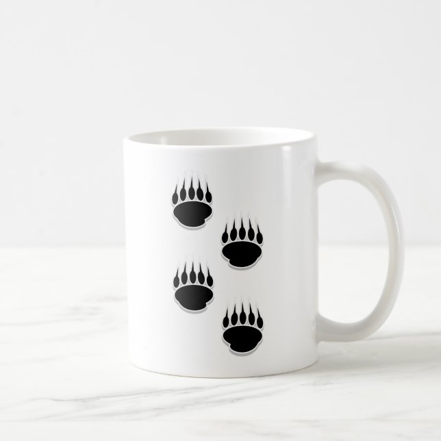 Mug Empreintes de pattes de l'ours noir (Droite)