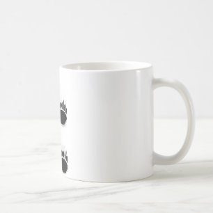 Mug Empreintes de pattes de l'ours noir
