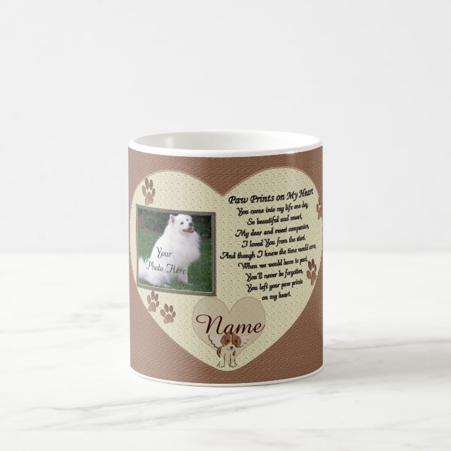Mug empreintes de pattes Dog Memorial Keepsaké (Centre)