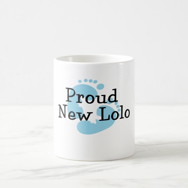 Mug Empreintes de pied de bébé garçon Nouveau Lolo fie (Centre)