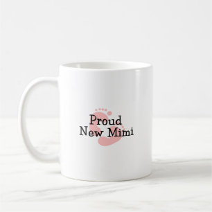 Mug Empreintes de pieds de bébé fille fière nouvelle M