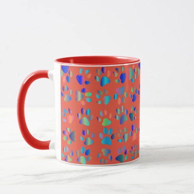 Mug Empreintes des pieds animaux (Gauche)