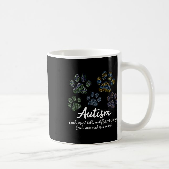 Mug Empreintes digitales Mois Sensibilisation sur l'au (Droite)