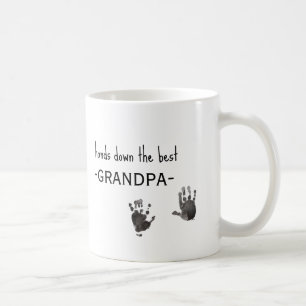 Mug Empreintes personnalisées Photo Best Grand-père