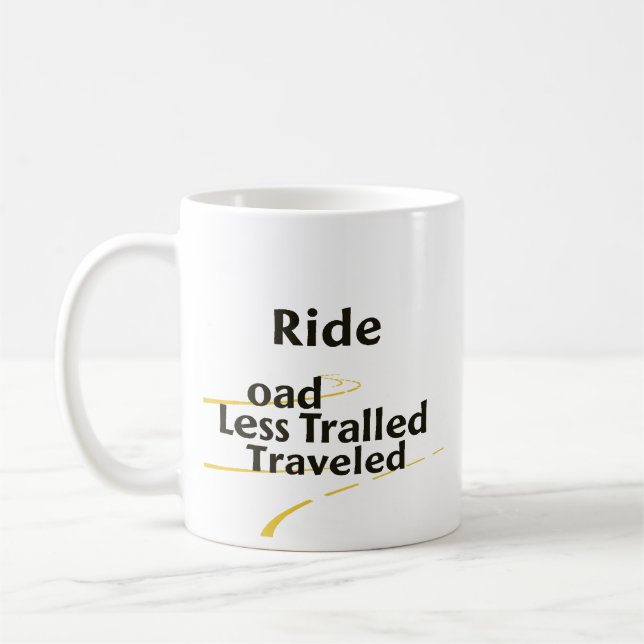 Mug Empruntez la route la moins fréquentée (Gauche)