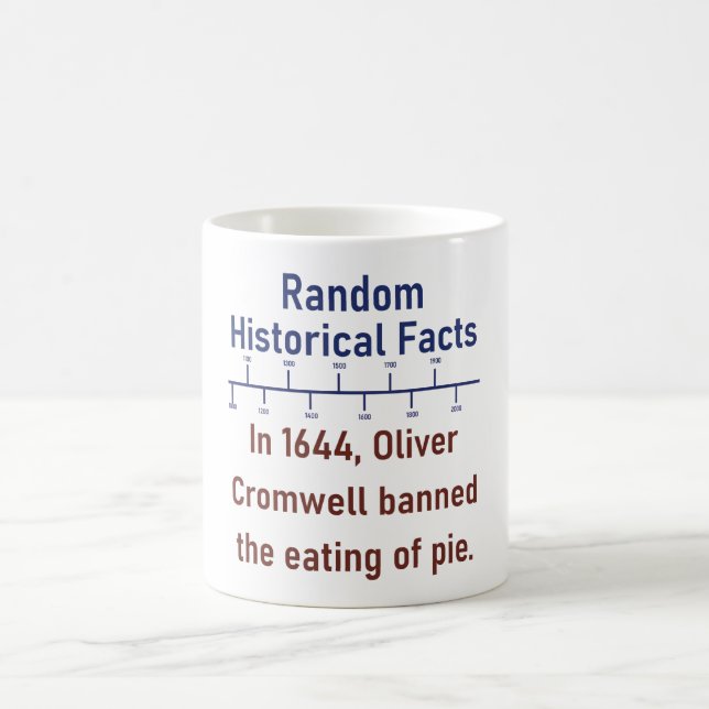 Mug En 1644 Oliver Cromwell Interdit - Histoire (Centre)