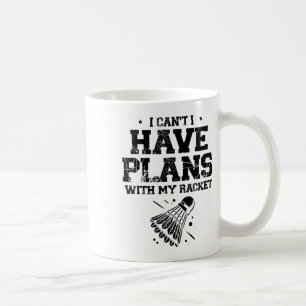 Mug En amour avec la navette Badminton Joueur Shuttle 