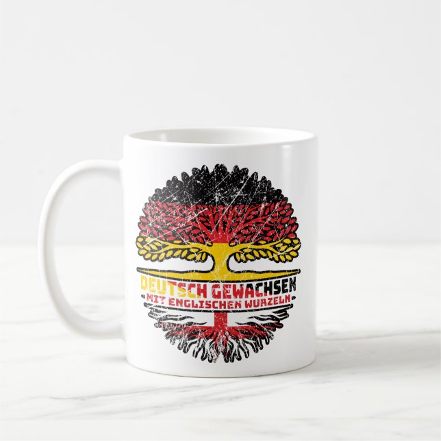 Mug en anglais Deutsch Baum Racine (Gauche)