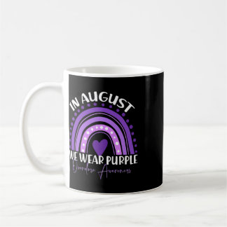 Mug En août, nous portons du violet Mois de la sensibi