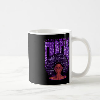 Mug En Août Nous Portons Violet Black Femme Afro Overd