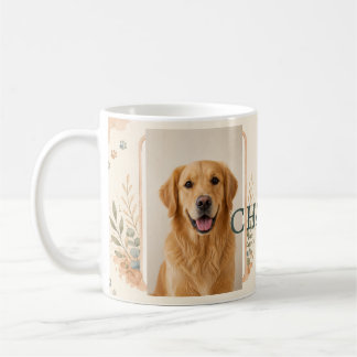 Mug en aquarelle avec photo de compagnie personnal