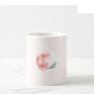 Mug en aquarelle de Noël - Rouge & Vert
