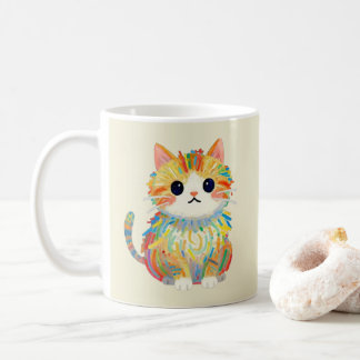 Mug en Art en Tasse de Chat au Crayon Mignon Ivoir