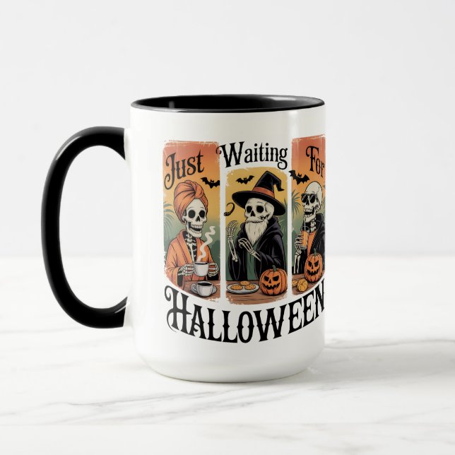 Mug En attendant Halloween – Saison effrayante et drôl (Gauche)