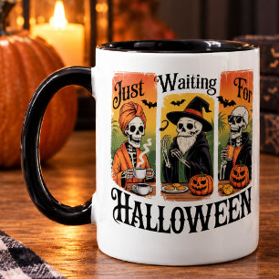 Mug En attendant Halloween – Saison effrayante et drôl