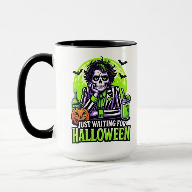 Mug En attendant Halloween – Saison sinistre drôle (Gauche)