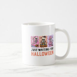 Mug En attente de squelette d'Halloween été Éffrayant