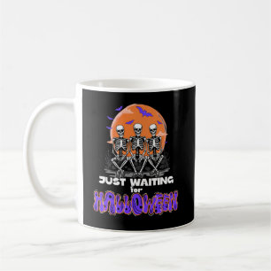 Mug En attente d'Halloween, Compte à rebours Squelette